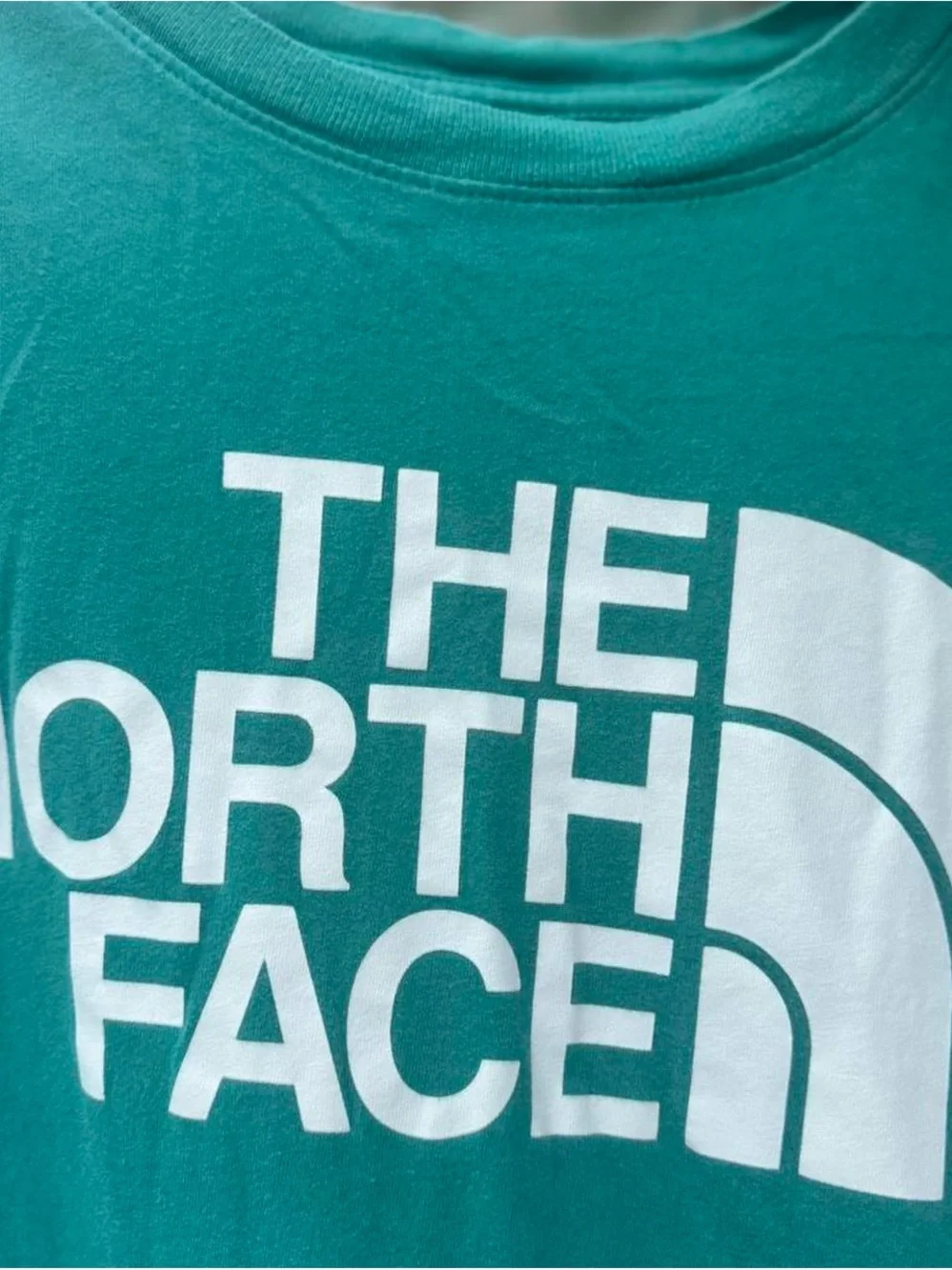 The North Face Teal Short Sleeve Logo Tee